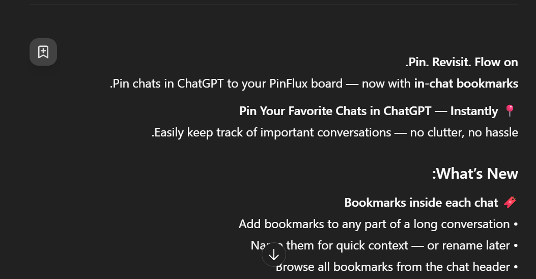 Chat Overview with Features